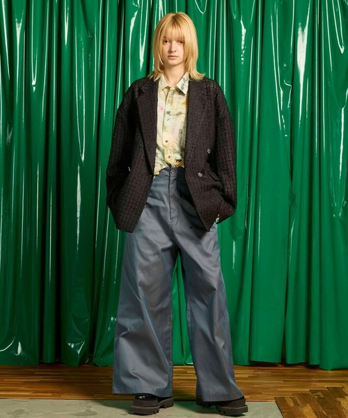 ワイドパンツ パンツ メンズ レディースの画像