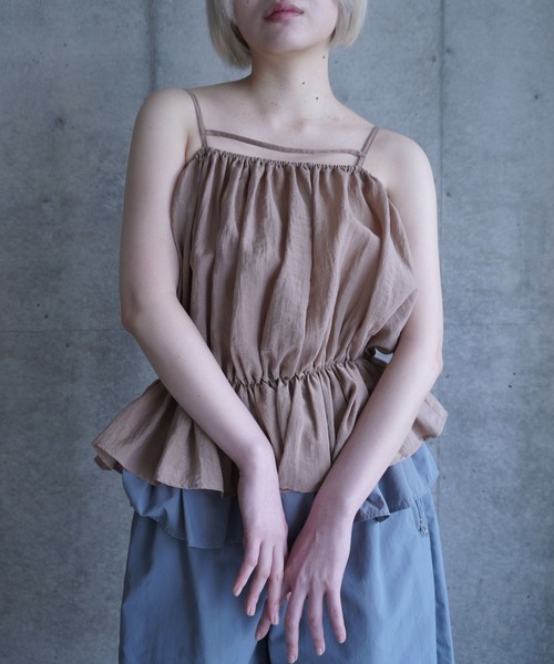 キャミソール GATHERING CAMI TOP