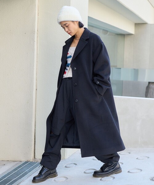 FREAK'S STORE（フリークスストア） チェスターコート フリ- ブラック