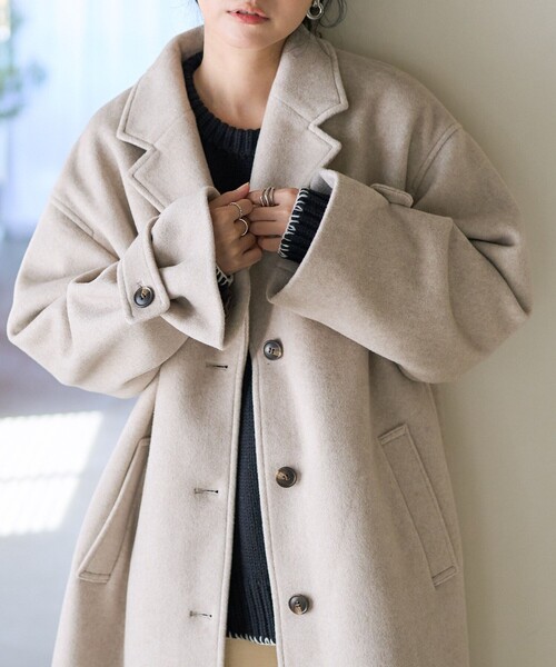 FREAK'S STORE（フリークスストア） チェスターコート フリ- ブラック