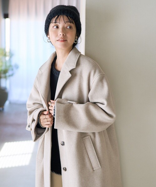 FREAK'S STORE（フリークスストア） チェスターコート フリ- ブラック