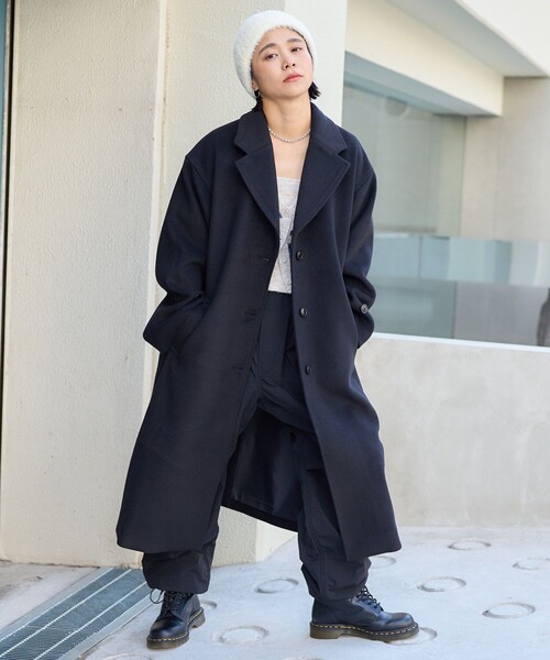 FREAK'S STORE（フリークスストア） チェスターコート フリ- ブラック