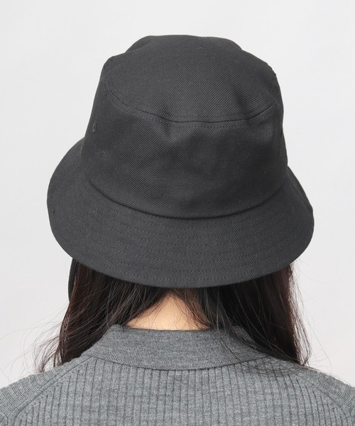 moz（モズ） 帽子 ハット あご紐付き リネン混 綿麻 バケットハット