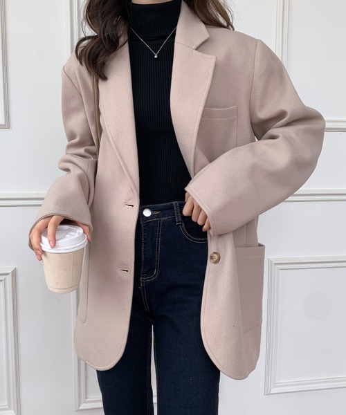 「ABITOKYO」 チェスターコート FREE ベージュ レディース_画像5