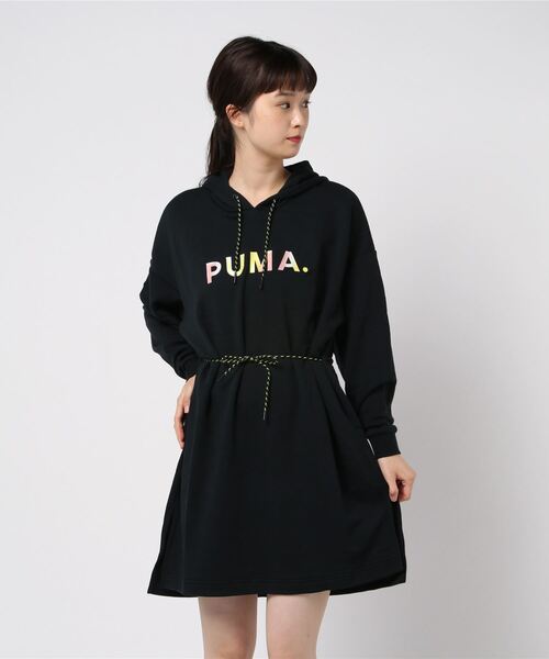 PUMA（プーマ） 長袖ワンピース MEDIUM ブラック レディース