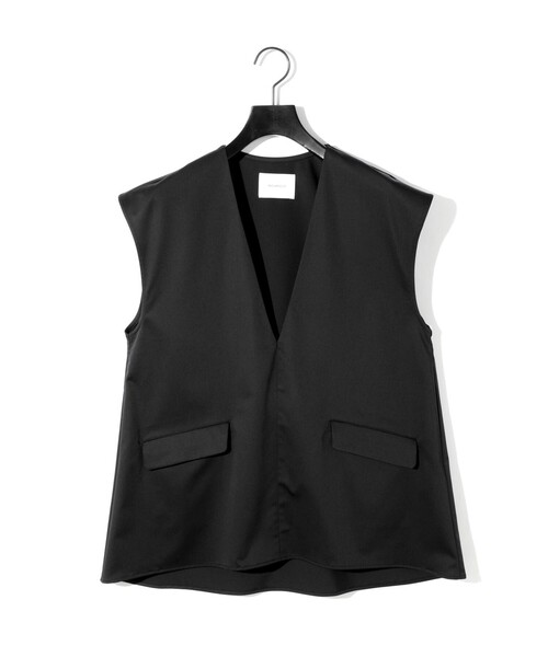 ベスト ジレ MIDIUMISOLID for Ladies Vネックノースリーブプルオーバー レディース MIDIUMISOLID ベスト ジレ for Ladies Vネックノースリーブプル