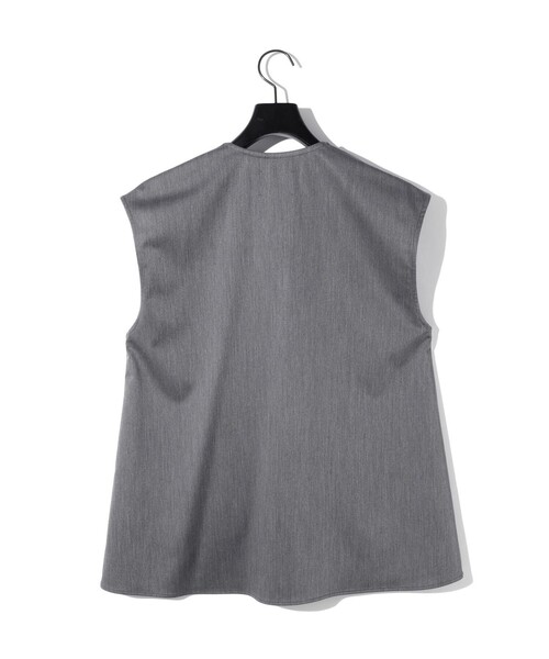 ベスト ジレ MIDIUMISOLID for Ladies Vネックノースリーブプルオーバー レディース MIDIUMISOLID ベスト ジレ for Ladies Vネックノースリーブプル