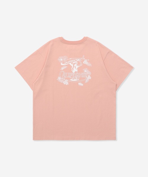 tシャツ 「Hurley/ハーレー」レディースヘビーウェイトTシャツ　バックプリント　オーバーサイズシルエット　CALIFORNIA SURF GIR Hurley tシャツ 「Hurley/ハーレー」レディースヘビーウェイトT