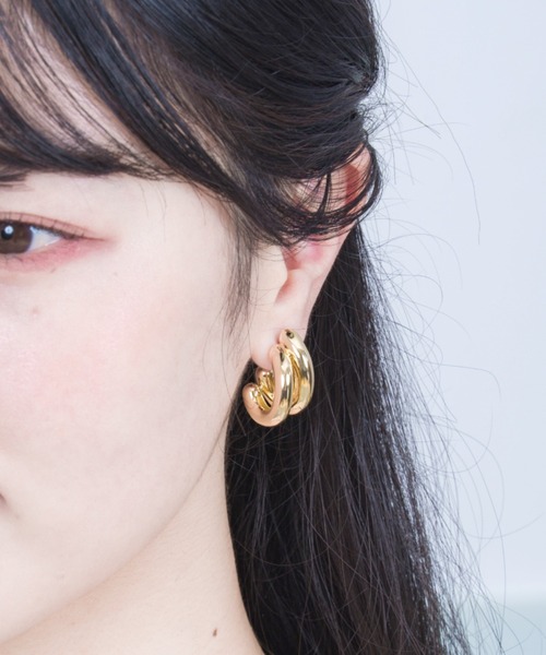JENNY BIRD セレブ多数愛用 セレステ メガピアス JENNY BIRD ジェニーバード Eliza Puff ぷっくりカーブ ピアス