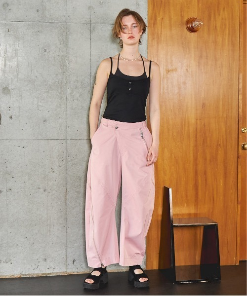 メゾンスペシャル　アシンメトリーファスナーカーブパンツ　完売品 MAISON SPECIAL パンツ Asymmetry Zipper Curve Pants