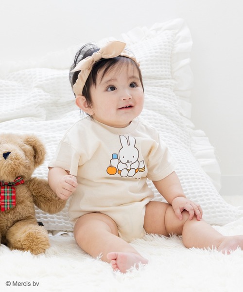 ミッフィー ロンパース 80 miffy 半袖 ベビー服 ロンパース 「ミッフィー」半袖カバーオール