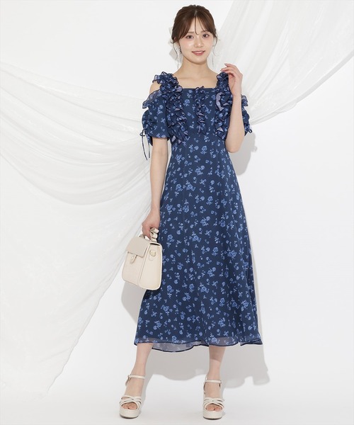WILLSELECTION ワンピース ジュイフラワーフリルワンピース