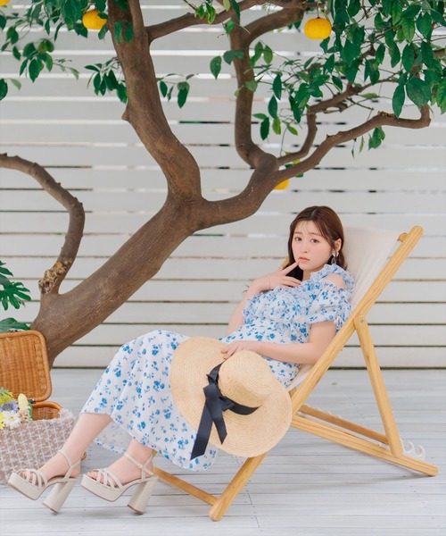 WILLSELECTION ワンピース ジュイフラワーフリルワンピース