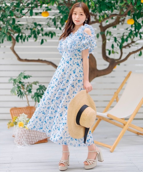 new balance フリル付きワンピース ワンピース resort frill onepiece/リゾートフリルワンピース