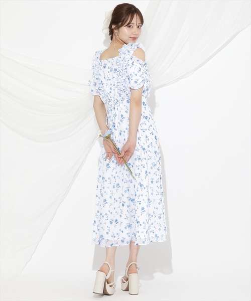 WILLSELECTION ワンピース ジュイフラワーフリルワンピース
