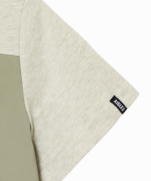 AIGLE（エーグル） tシャツ UVカット 吸水速乾 ダブルパッチポケット