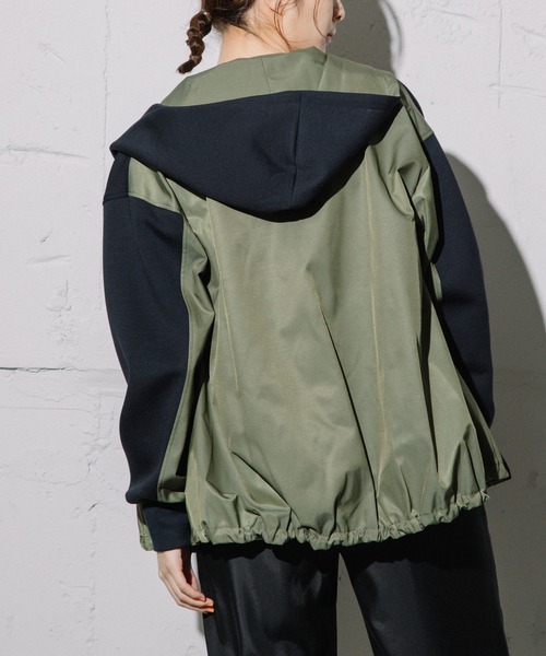 「MARECHAL TERRE」 ジップアップブルゾン MEDIUM アイボリー レディース