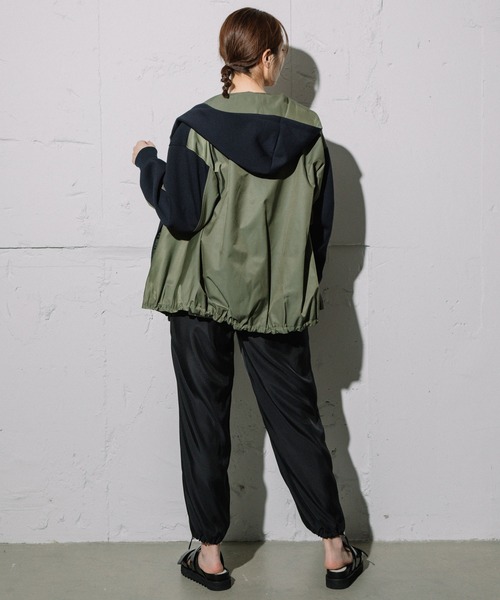 「MARECHAL TERRE」 ジップアップブルゾン MEDIUM アイボリー レディース