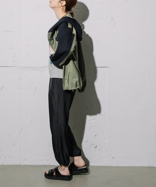 「MARECHAL TERRE」 ジップアップブルゾン MEDIUM アイボリー レディース