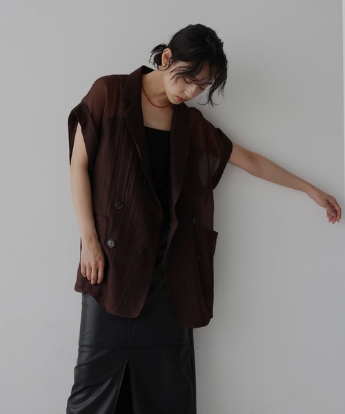 ベスト ジレ バルーンダブルベスト レディース hellam ベスト ジレ ダブルジップバルーンナイロンベスト