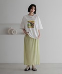 スカート シャイニープリーツタイトスカート 3...の詳細画像1