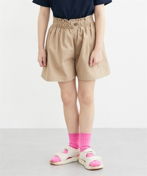 パンツ ハートボタンイージーキュロット 「綿100%」 キッズ 子供服