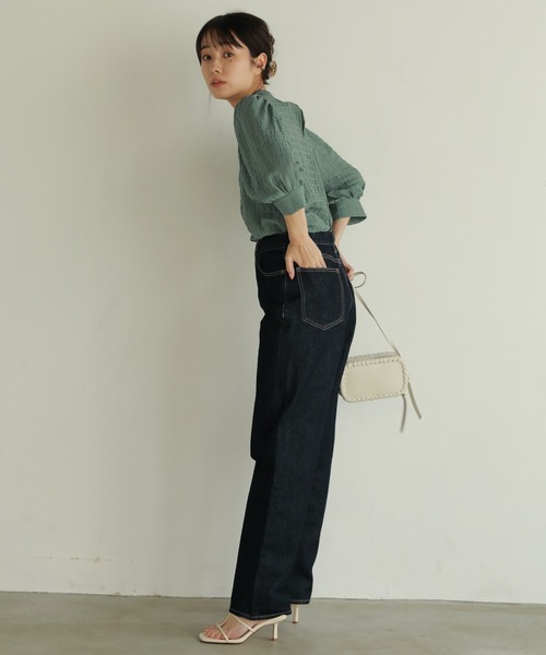 [N WITH.] Denim брюки M индиго голубой женский 