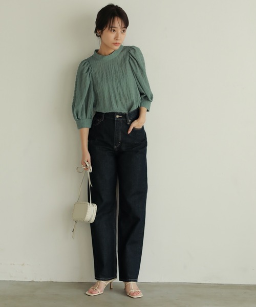 [N WITH.] Denim брюки M индиго голубой женский 