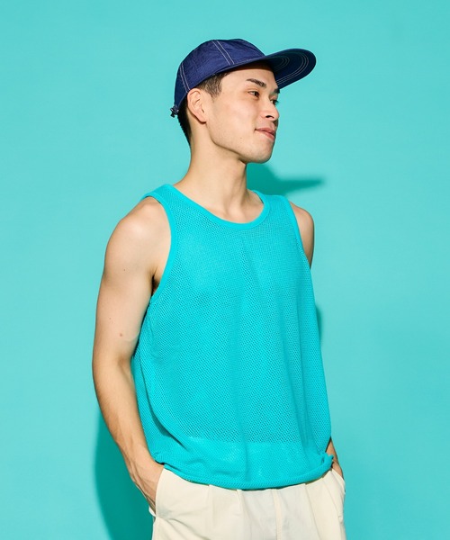 WALLA SPORT タンクトップ COTTON MESH TANK TOP / コットン