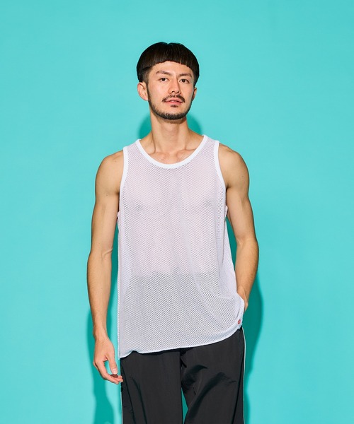 WALLA SPORT タンクトップ COTTON MESH TANK TOP / コットン