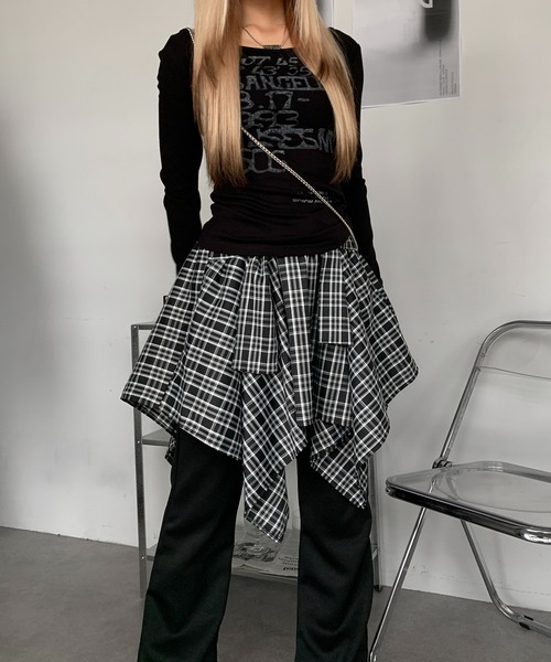 【美品】ミュウミュウ　ミニ丈スカート・ラップスカート・巻き・プリーツ KOEISTORE（コウエイストア） スカート ひざ丈 レディース 秋 冬 秋冬