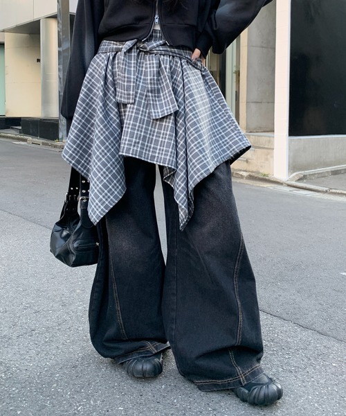 【リップル洋品店】巻きスカート（ブルー） ezu（旧：リップル洋品店） – ゆにわマート