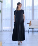 マタニティ 「接触冷感」スムースAラインワンピ...の詳細画像3