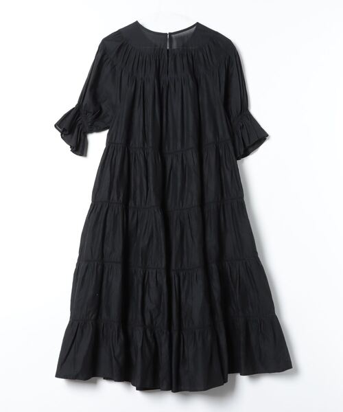 Merlette ブラック 半袖ワンピース merlette 「merlette」 半袖ワンピース - ブラック レディース