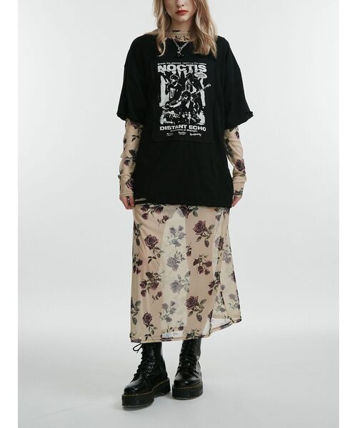jouetieグラフィックT jouetie（ジュエティ） tシャツ グランジグラフィックTシャツ