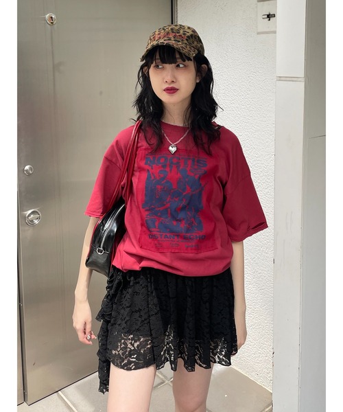 jouetieグラフィックT jouetie（ジュエティ） tシャツ グランジグラフィックTシャツ