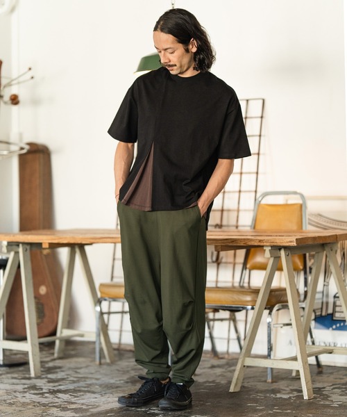 CAMBIO 「CAMBIO」 イージーパンツ L オリーブ メンズ