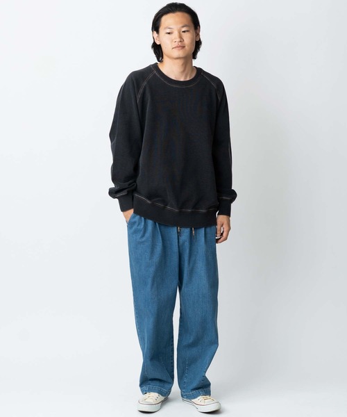☆極美品☆45RPM SDL インディゴジャージスエット　Vネック　紺 gym master（ジムマスター） tシャツ 11oz インディゴスウェットクルー