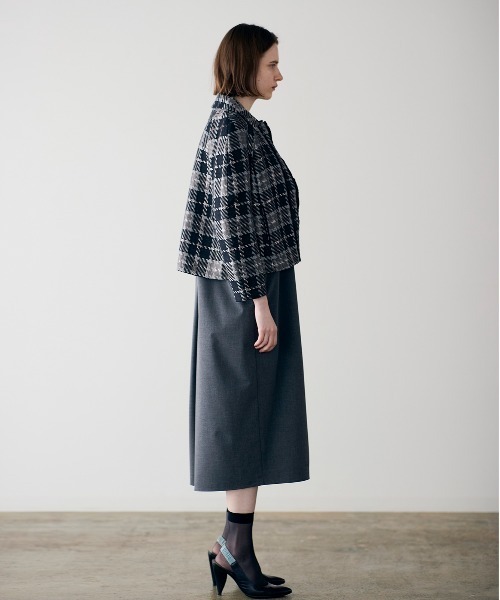 コート アウター 「SOI-MeME」check lame jacquard jacket レディースの画像