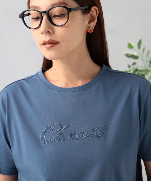 GALLORIA（ギャローリア） tシャツ 刺繍ロゴTシャツ レディース
