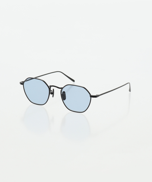 【¥23,100】ADSR BAZ 01 サングラス (ブルー) A.D.S.R. / BAZ ヘキサゴンメタルサングラス | 中目黒のメガネ