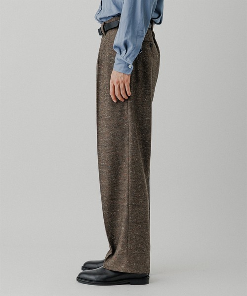 ADAM ET ROPE'（アダムエロペ） スラックス ハードクロス 2プリーツ