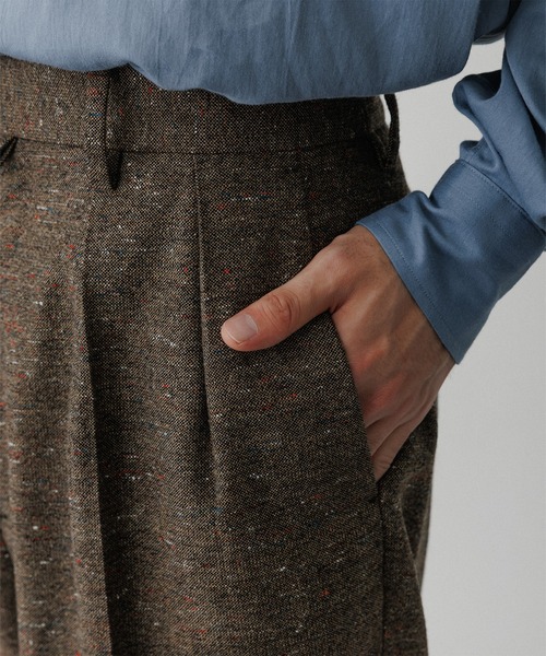 ADAM ET ROPE'（アダムエロペ） スラックス ハードクロス 2プリーツ