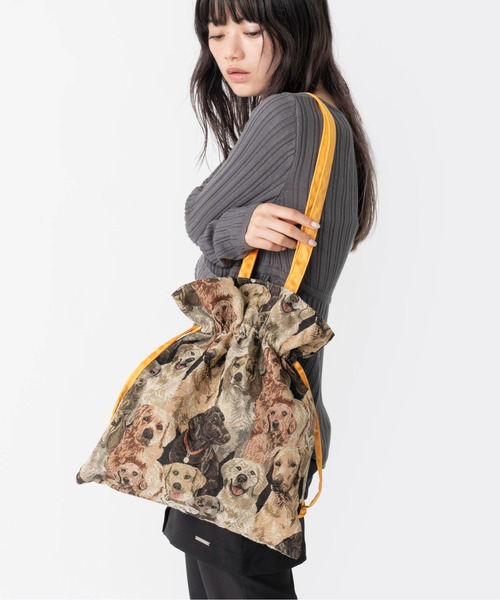 タグ付き未使用品　Casselini キャセリーニ　巾着　トートバック タグ付き未使用品 Casselini キャセリーニ 巾着 トートバック