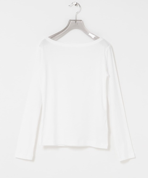 tシャツ onit　COTTON BOAT NECK LONG-SLEEVE T-SHIRTS レディース