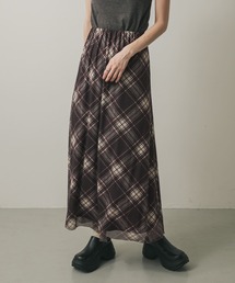 スカート シアーチェックスカート｜ZOZOTOWN Yahoo!店