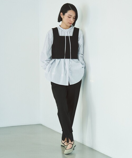 「UNFILO」 長袖ブラウス MEDIUM ホワイト レディース_画像6