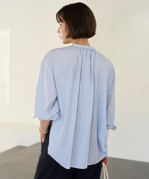 「UNFILO」 長袖ブラウス MEDIUM ホワイト レディース_画像8