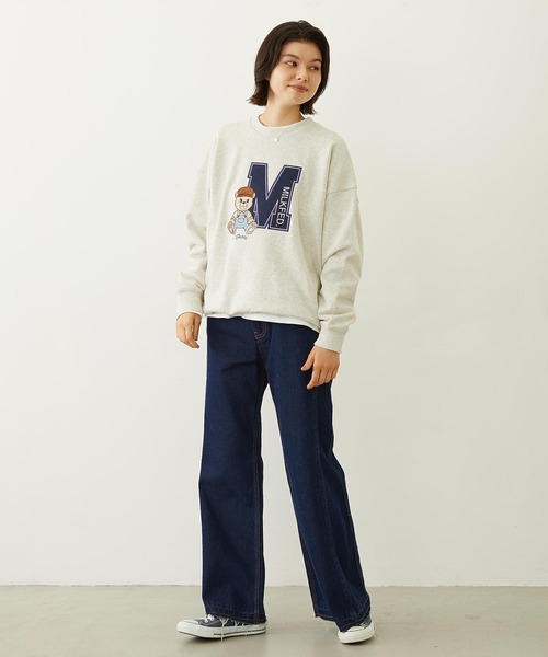 ミルクフェド新品タグ付きグレースウェット MILKFED.｜ミルクフェドのスウェット（グレー/灰色系）通販 - ZOZOTOWN