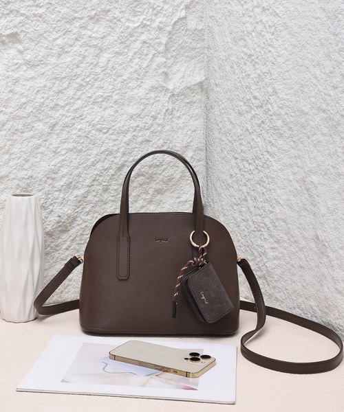 アングリッド（Ungrid）/【Ungrid/アングリッド】　ケースチャーム付　軽量ハンドバッグ Ungrid（アングリッド） ハンドバッグ ケースチャーム付 軽量ミニ